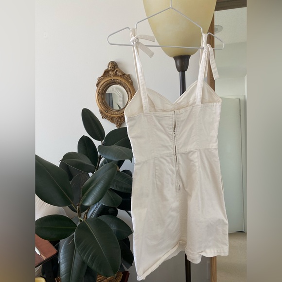 White Denim Dress Wilfred Aritzia Size 4 - Picture 2 of 3